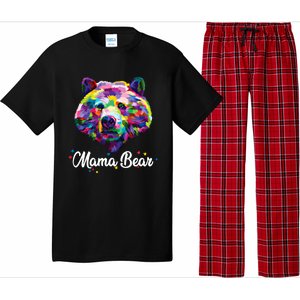 Mother Bear Mama Autism Fathering Bear Autism Gift Pajama Set