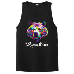 Mother Bear Mama Autism Fathering Bear Autism Gift PosiCharge Competitor Tank