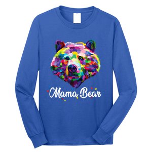 Mother Bear Mama Autism Fathering Bear Autism Gift Long Sleeve Shirt