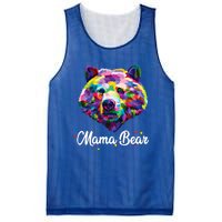 Mother Bear Mama Autism Fathering Bear Autism Gift Mesh Reversible Basketball Jersey Tank