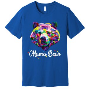 Mother Bear Mama Autism Fathering Bear Autism Gift Premium T-Shirt