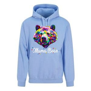 Mother Bear Mama Autism Fathering Bear Autism Gift Unisex Surf Hoodie