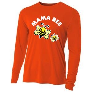 Mama Bee Mother's Day Cute Kawaii Bee Drawing Gift Cooling Performance Long Sleeve Crew