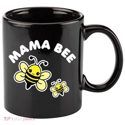 Mama Bee Mother's Day Cute Kawaii Bee Drawing Gift 11oz C Handle Ceramic Mug