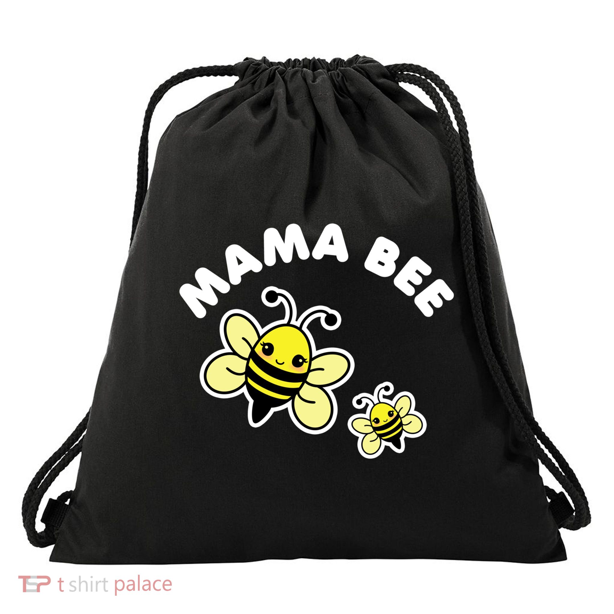 Mama Bee Mother's Day Cute Kawaii Bee Drawing Gift Drawstring Bag