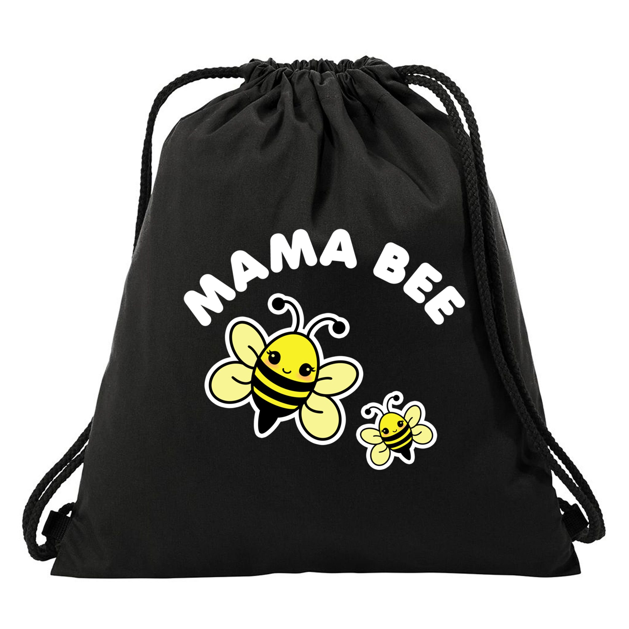 Mama Bee Mother's Day Cute Kawaii Bee Drawing Gift Drawstring Bag