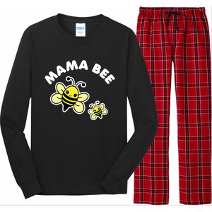 Mama Bee Mother's Day Cute Kawaii Bee Drawing Gift Long Sleeve Pajama Set