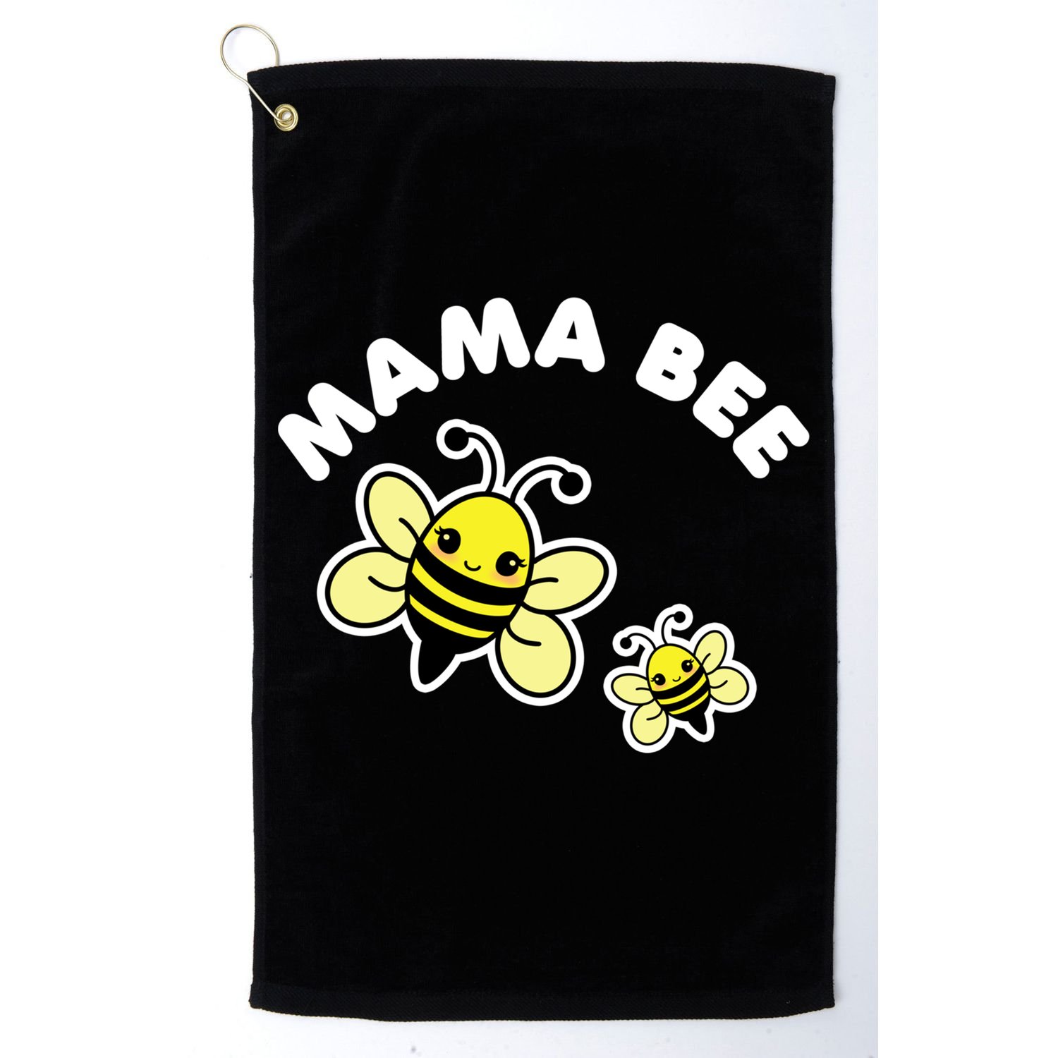 Mama Bee Mother's Day Cute Kawaii Bee Drawing Gift Golf Towel