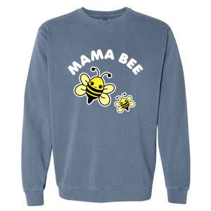 Mama Bee Mother's Day Cute Kawaii Bee Drawing Gift Garment-Dyed Sweatshirt