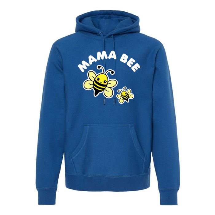 Mama Bee Mother's Day Cute Kawaii Bee Drawing Gift Premium Hoodie