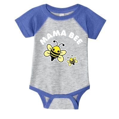 Mama Bee Mother's Day Cute Kawaii Bee Drawing Gift Infant Baby Jersey Bodysuit