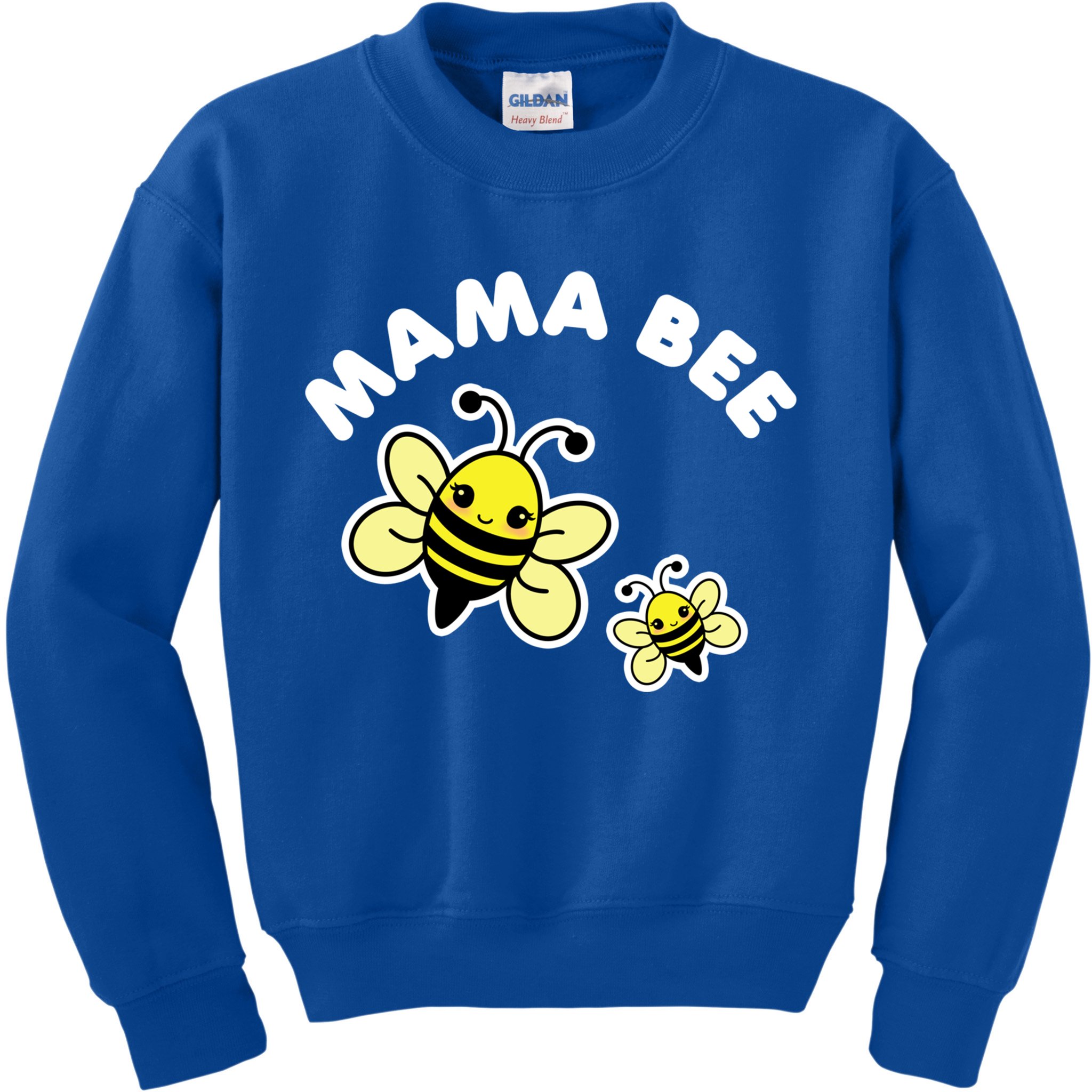 Mama Bee Mother's Day Cute Kawaii Bee Drawing Gift Kids Sweatshirt