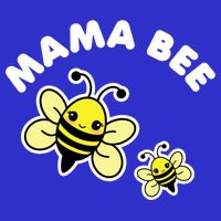 Mama Bee Mother's Day Cute Kawaii Bee Drawing Gift Zip Tote Bag