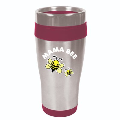 Mama Bee Mother's Day Cute Kawaii Bee Drawing Gift 16oz Travel Tumbler