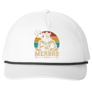 Merbro Brother Mermaid Bro Birthday Costume Party Outfit Snapback Five-Panel Rope Hat