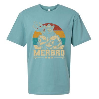 Merbro Brother Mermaid Bro Birthday Costume Party Outfit Sueded Cloud Jersey T-Shirt