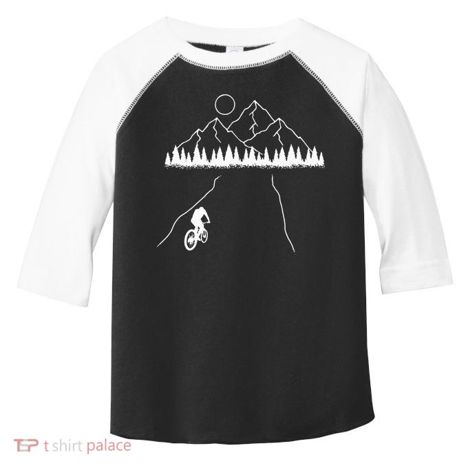 Mountain Biking MTB Cycling Bicycle Bike Cyclist Biker Gift Toddler Fine Jersey T-Shirt