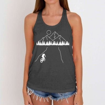 Mountain Biking MTB Cycling Bicycle Bike Cyclist Biker Gift Women's Knotted Racerback Tank