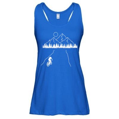 Mountain Biking MTB Cycling Bicycle Bike Cyclist Biker Gift Ladies Essential Flowy Tank