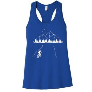 Mountain Biking MTB Cycling Bicycle Bike Cyclist Biker Gift Women's Racerback Tank