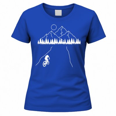 Mountain Biking MTB Cycling Bicycle Bike Cyclist Biker Gift Women's T-Shirt