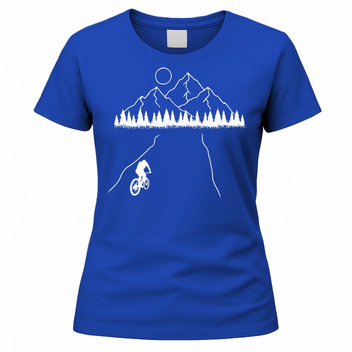 Mountain Biking MTB Cycling Bicycle Bike Cyclist Biker Gift Women's T-Shirt