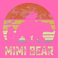 mimi bear matching family cub 2 mors day Stripe Pom Pom Beanie