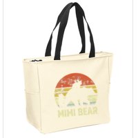 mimi bear matching family cub 2 mors day Zip Tote Bag