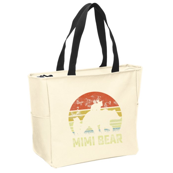 mimi bear matching family cub 2 mors day Zip Tote Bag