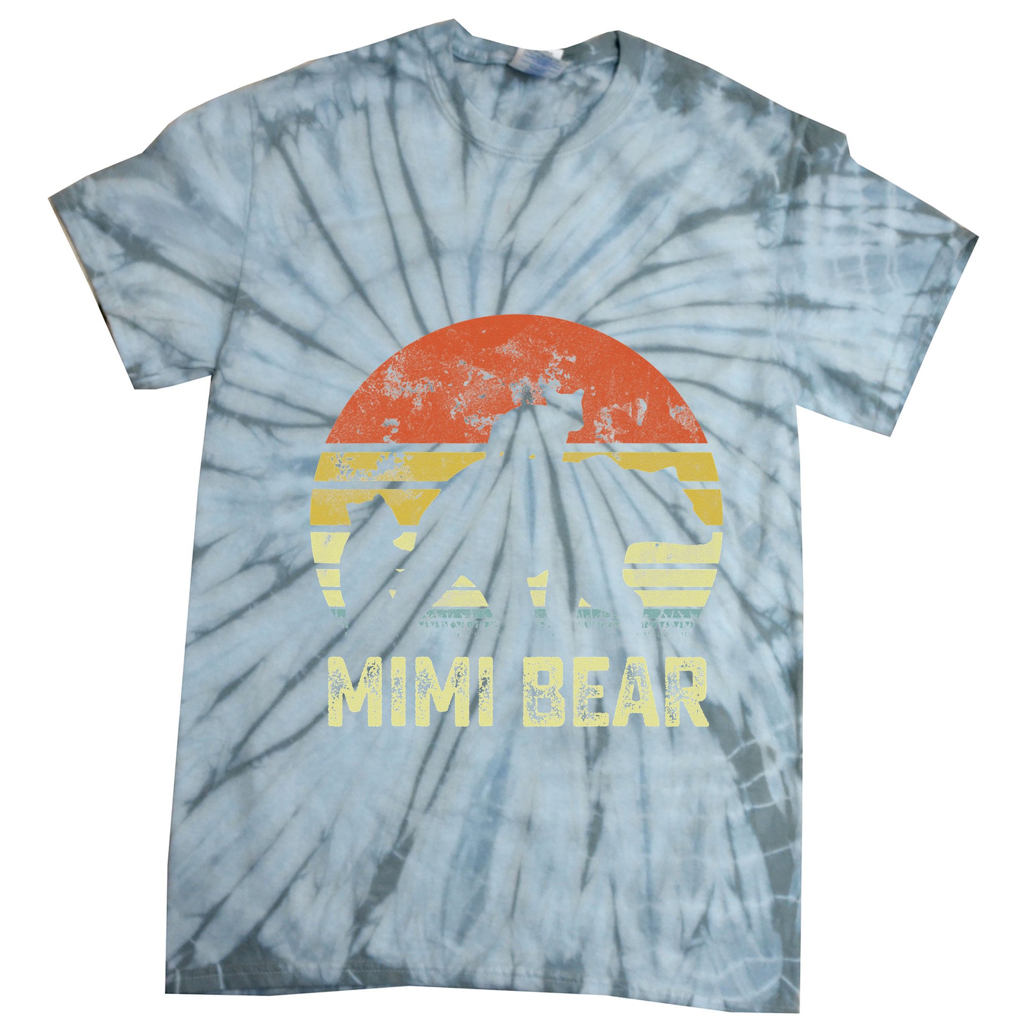 mimi bear matching family cub 2 mors day Tie-Dye T-Shirt