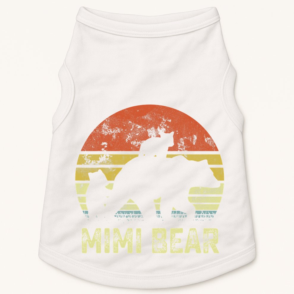 mimi bear matching family cub 2 mors day Doggie Tank
