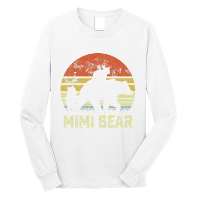 mimi bear matching family cub 2 mors day Long Sleeve Shirt
