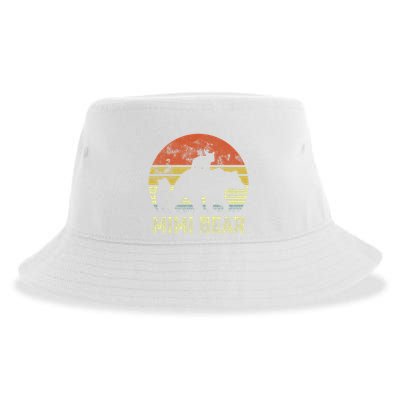 mimi bear matching family cub 2 mors day Sustainable Bucket Hat