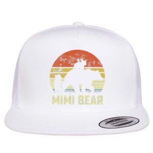 mimi bear matching family cub 2 mors day Flat Bill Trucker Hat