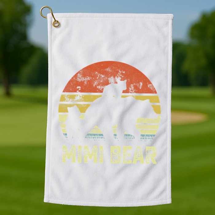 mimi bear matching family cub 2 mors day Golf Towel