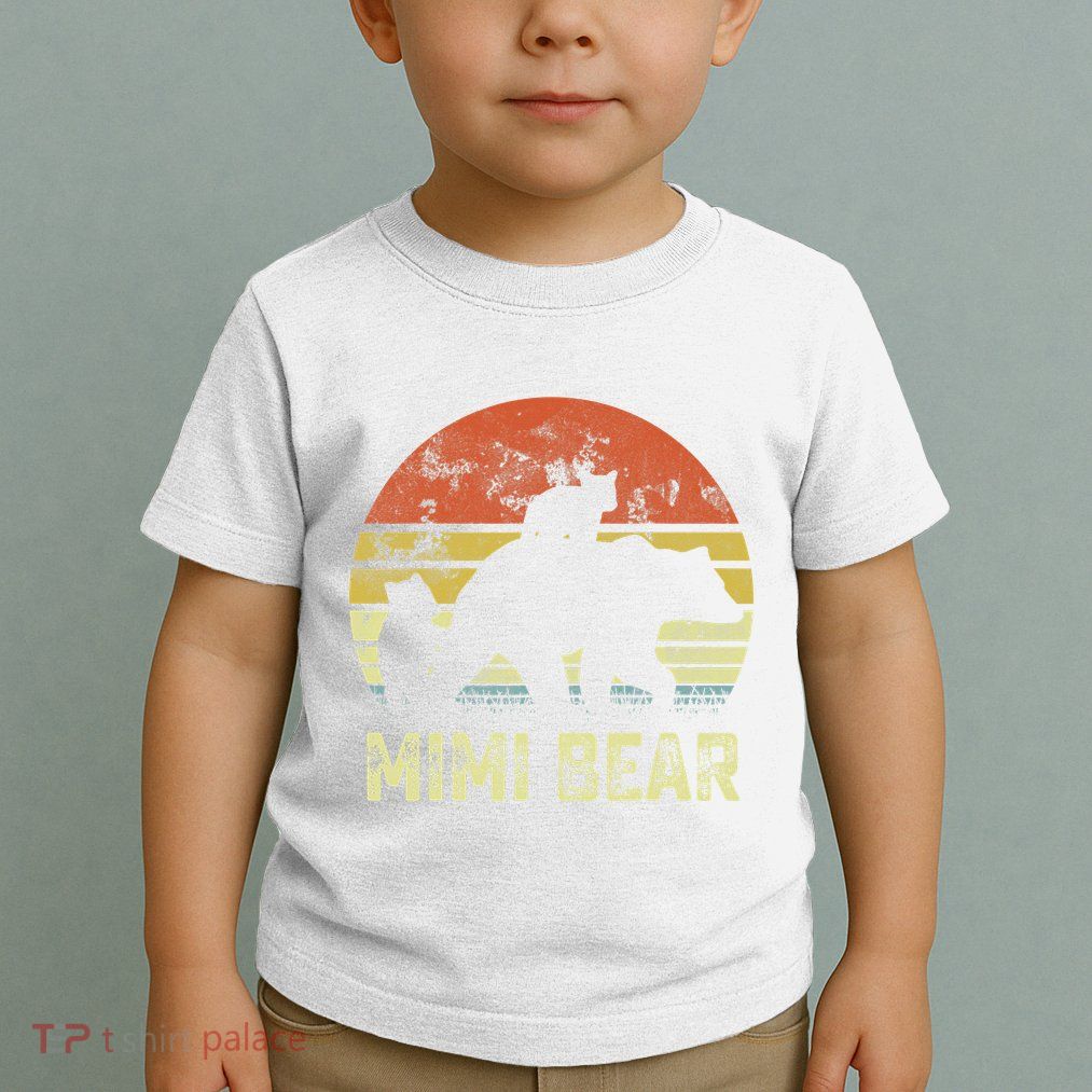 mimi bear matching family cub 2 mors day Toddler T-Shirt