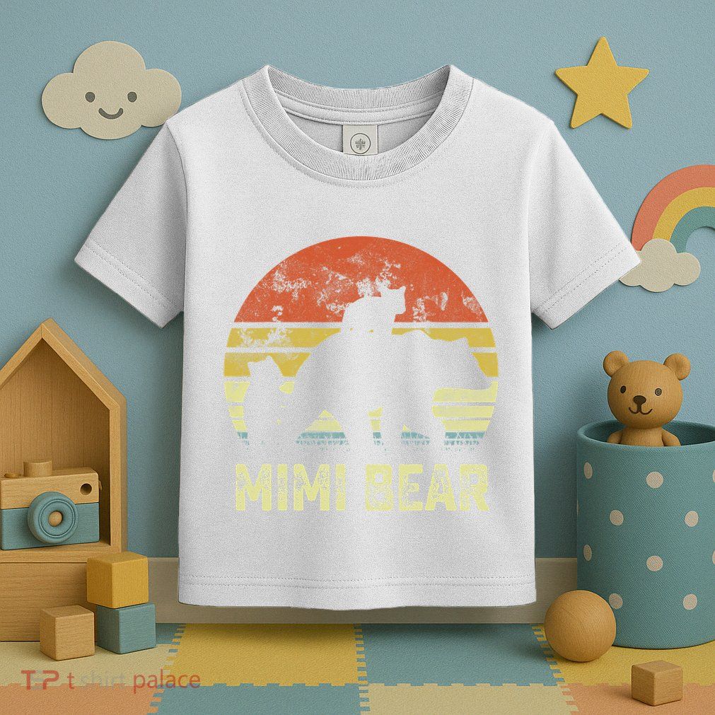 mimi bear matching family cub 2 mors day Toddler T-Shirt