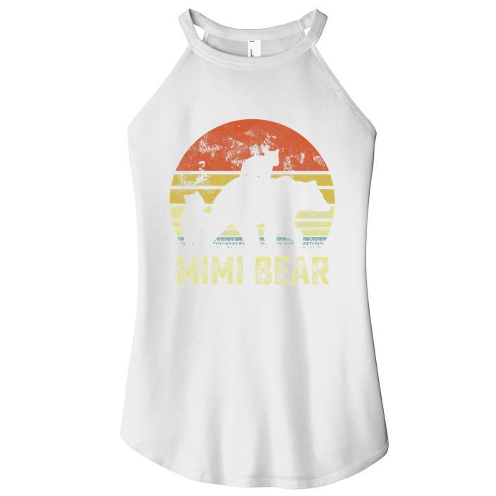 mimi bear matching family cub 2 mors day Women's Perfect Tri Rocker Tank