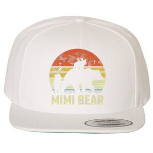 mimi bear matching family cub 2 mors day Wool Snapback Cap