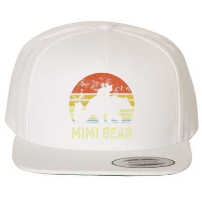 mimi bear matching family cub 2 mors day Wool Snapback Cap