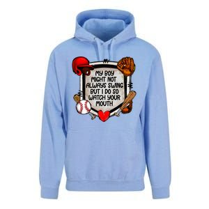 My Boy Might Not Always Swing But I Do So Unisex Surf Hoodie