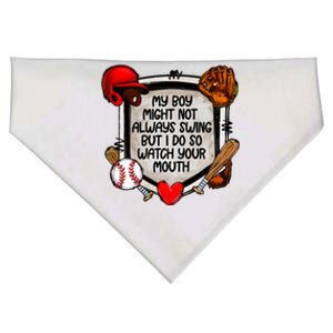 My Boy Might Not Always Swing But I Do So USA-Made Doggie Bandana