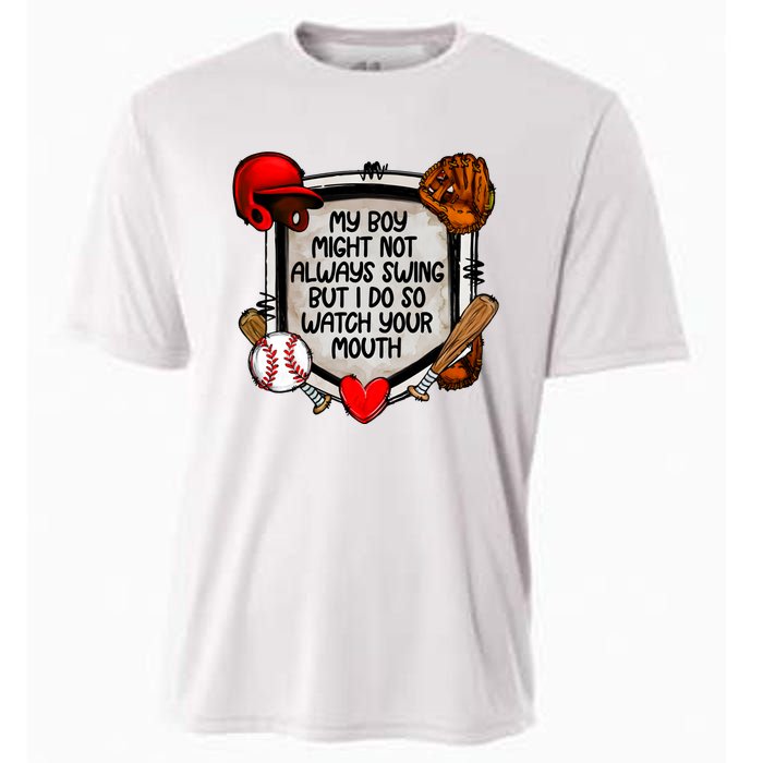 My Boy Might Not Always Swing But I Do So Cooling Performance Crew T-Shirt