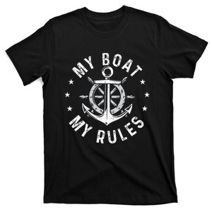 My Boat My Rules Boating Sailing Boat Captain Motorboating T-Shirt