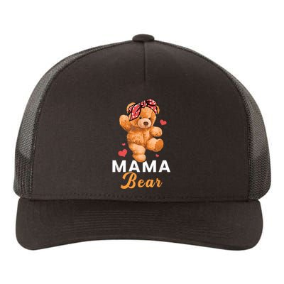 Mama Bear Mothers Day Cute Teddy Mom Momma Mommy Yupoong Adult 5-Panel Trucker Hat