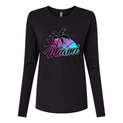 Miami Basketball Merch Gift Womens Cotton Relaxed Long Sleeve T-Shirt