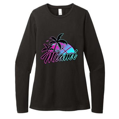 Miami Basketball Merch Gift Womens CVC Long Sleeve Shirt