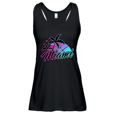 Miami Basketball Merch Gift Ladies Essential Flowy Tank