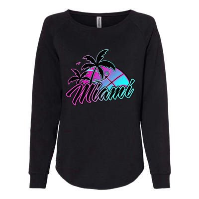 Miami Basketball Merch Gift Womens California Wash Sweatshirt