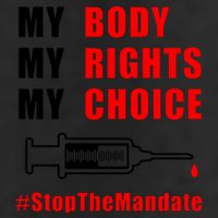 My Body My Rights My Choice Stop The Mandate 7 Panel Mesh Trucker Snapback Hat